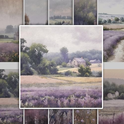 GRAZDesign Adesivi per piastrelle, bagno e cucina, lavanda naturale, autoadesivi, 10 x 10 cm, 30 pezzi