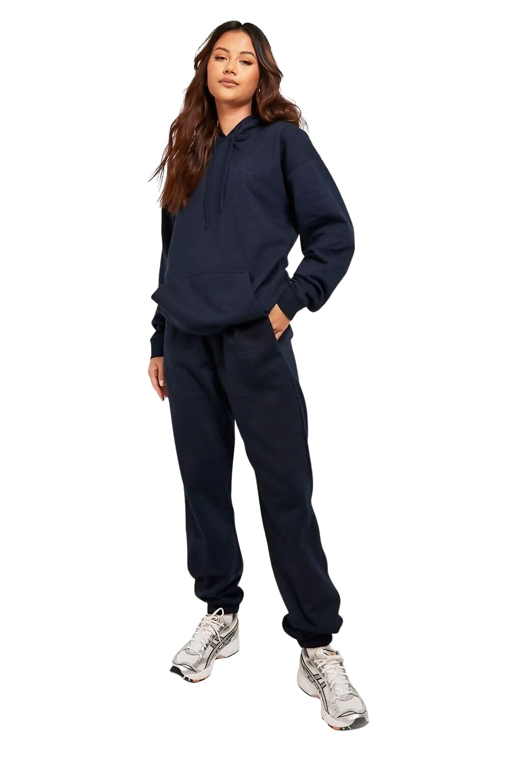 Femme Luxe Women's Tracksuit, Oversized Hoody and Jogger Set, Machine Washable, Available UK Sizes 8-16, Multicolour (UK, Numeric, 16, Regular, Regular, Navy)