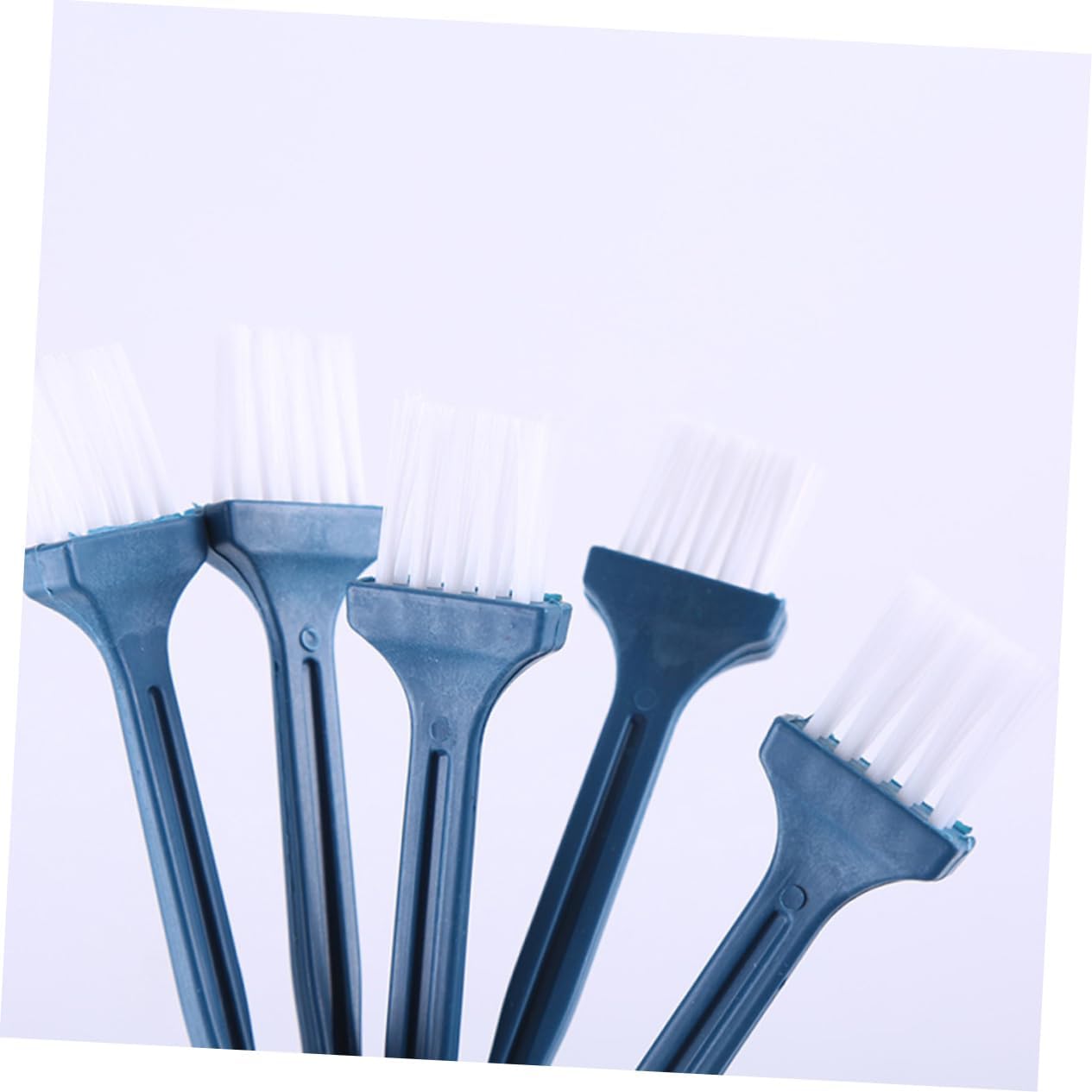 Uonlytech 40pcs Mini Keyboard Cleaning Brush Five-Finger Design for Dust Removal Narrow Spaces Material Random Colors for Computer and Electronics Maintenance