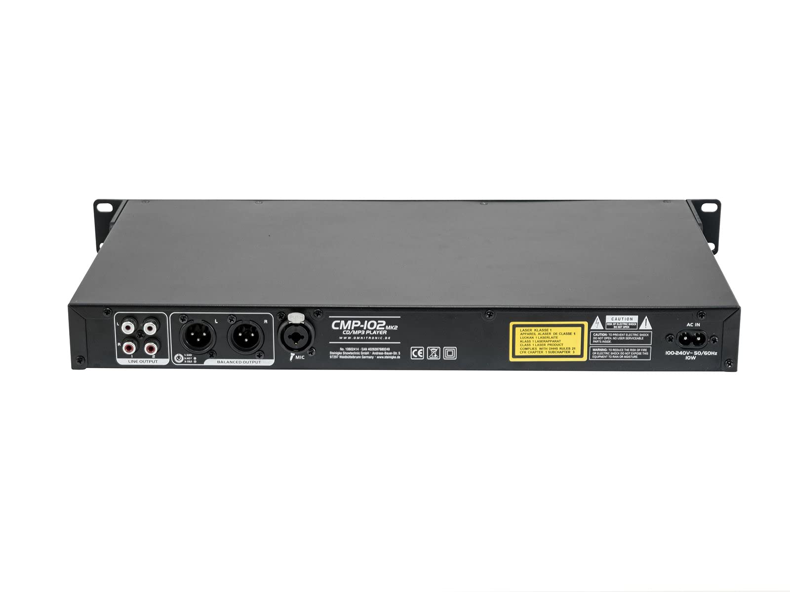 Omnitronic CMP-102 MK2 Reproductor de CD único DJ de 19
