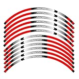 Design sportif des jantes et style des roues : le design accrocheur de l'autocollant de jante rend les roues de votre moto ou voiture plus attrayantes et dynamiques. Un peu de design peut changer complètement le look de vos roues.