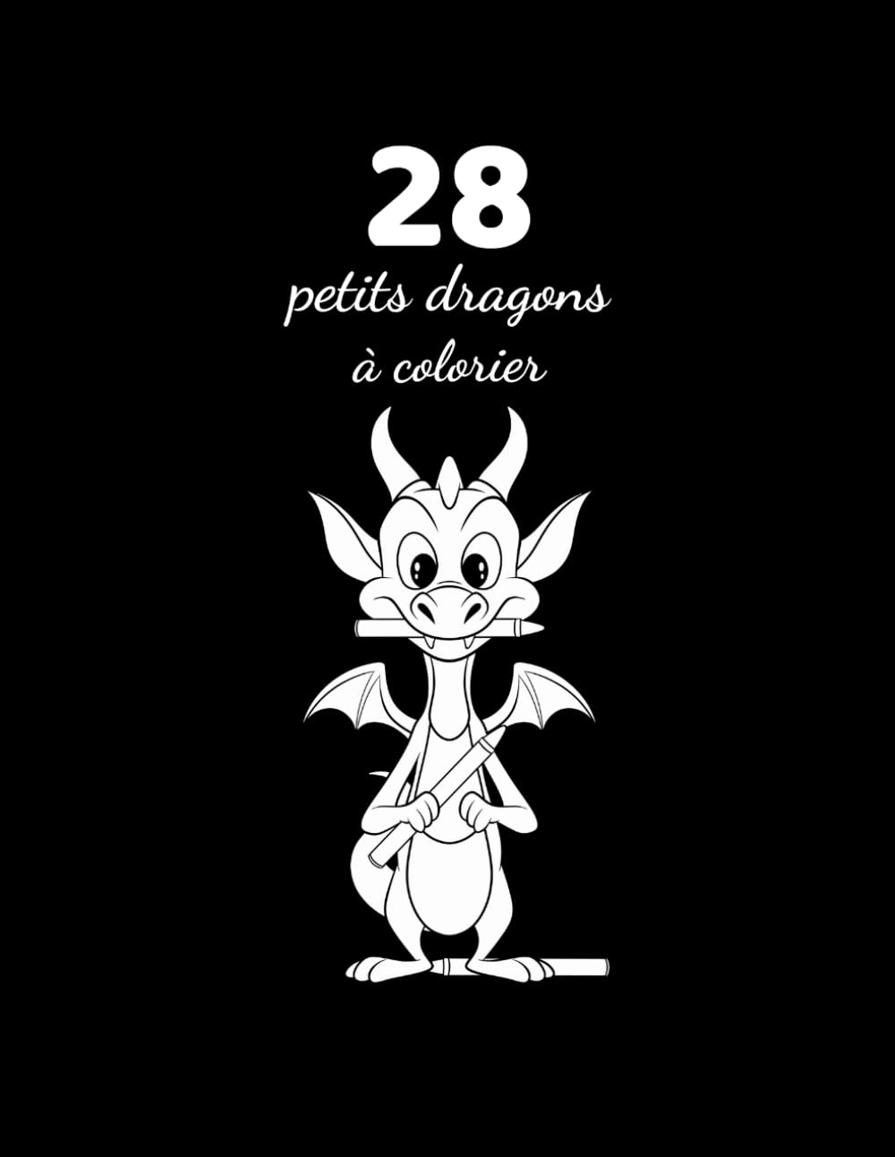 28 petits dragons à colorier