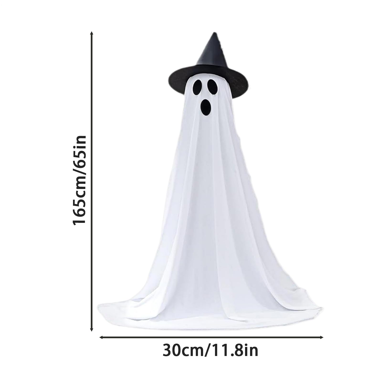 Fantasma Illuminato Forniture Per Feste Di Halloween Inquietanti Con | Fantasma Luminoso Da Esterno Con LED A Stringa Luminosa Per Feste Festival Portici Giardini E Prato