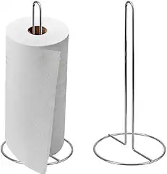 Suporte Para Papel Toalha Em Inox 30 Cm X 13,5 Cm Vertical De Bancada Mesa Pratico Porta Papel Toalha Estável E firme Para Cozinha