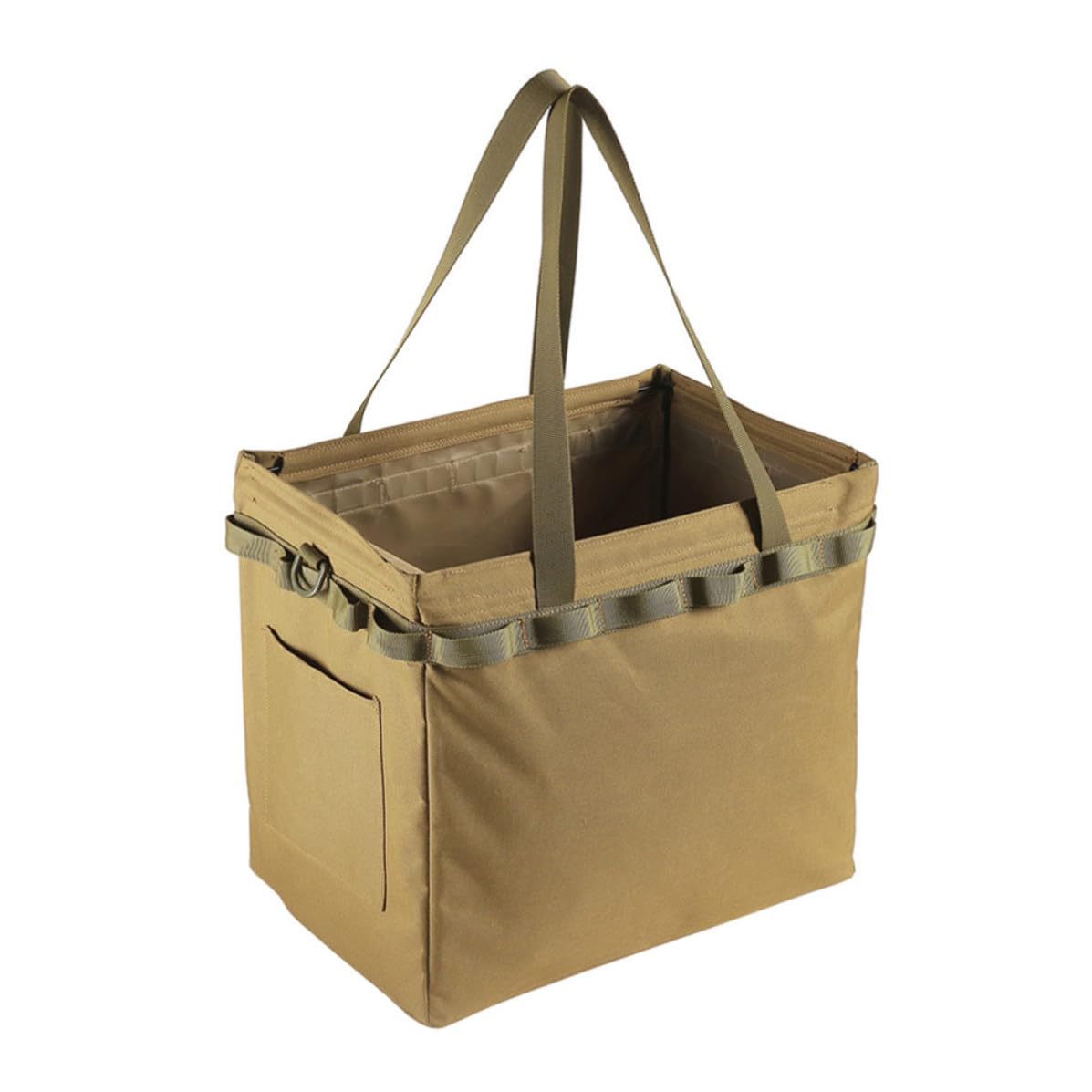 Bolsa Plegable de Almacenamiento para Camping, Gran Capacidad Khaki