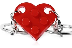 The Perfect Match: His & Hers Keychains Compatible with Lego