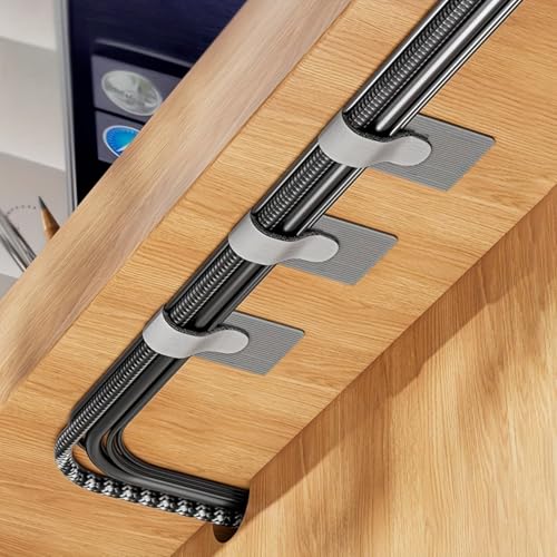 Set of 20 Cable Management Clips Reusable Cable Management Organizer Organizer for Home Office Kitchen School