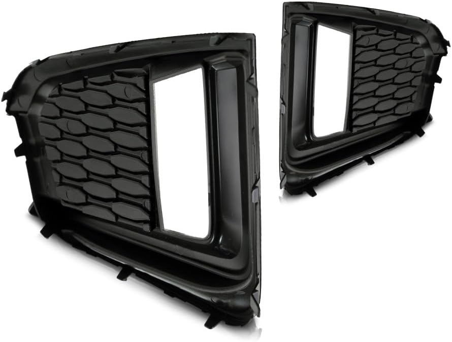 For Subaru Impreza 2017 2018 2019 Fog Light Cover Driver And Passenger Side | Pair | Front | For Use With Daytime Running Lights | Plastic | Textured Black With Gloss Black | For SU1038129, SU1039129