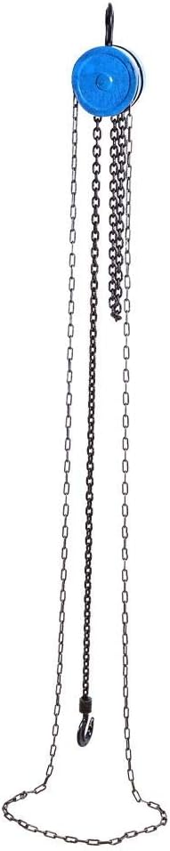 Chain Block Hoist, 1100LBS Manual Hand Chain Block with Hook and 2.5m Lifting Height for Construction Work and Moving