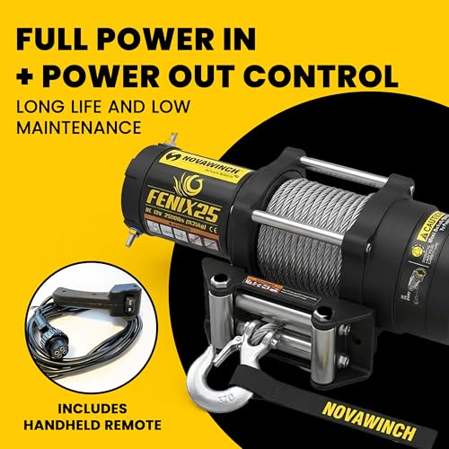 Fenix 2500 Winch Eléctrico Cable de Acero 2500 lb 12 Volt miniatura 3