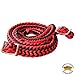 HILASON Braided Poly Barrel Horse Racing Reins Flat Grip Knots 1