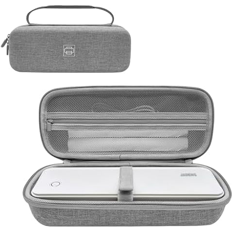 ICIMBI Portable Printer Case Compatible with JADENS Portable Printers Wireless PD-A4/Gloryang Inkless Printer PD-A4,Hard Storage Box for Thermal Printer Paper and Accessories (Case Only) Cover