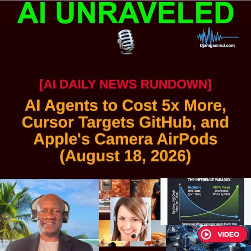 [VIDEO AI DAILY NEWS RUNDOWN TEASER] AI Agents to Cost 5x More, Cursor Targets GitHub, and Apple's Camera AirPods (August 18, 2026)