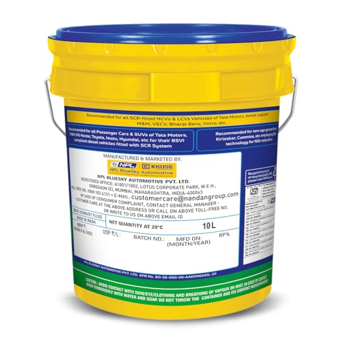 Image of AdBlue DEF - Diesel Exhaust Fluid for Diesel Engines | Suitable for All Diesel Engines for BS4 & BS6 | Helping to Improve Air Quality | Reduce NOx | OEM Approved | VDA Approved | Size-10L