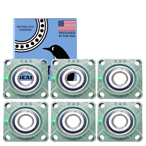 PGN UCF208-24 (6 Pack) Square Flange Bearing 1-1/2" Bore