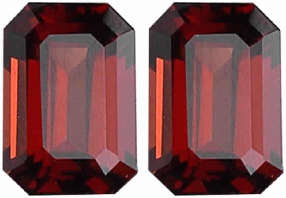 Instagem 6.75-8.20 Cts of 10x8 mm AAA Emerald Mozambique Garnet (2 pcs) Loose Gemstones