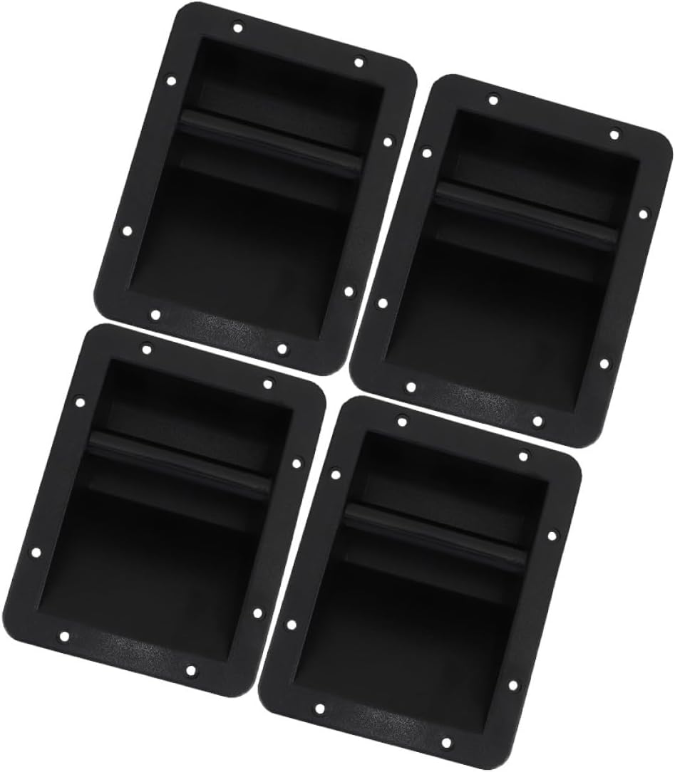 ULTECHNOVO 4pcs Plastic Speaker Handle Replacement, Sturdy Side Carry Handles for Speaker Cabinet and Amplifier, Lightweight Grip for Stage Audio Equipment Accessories