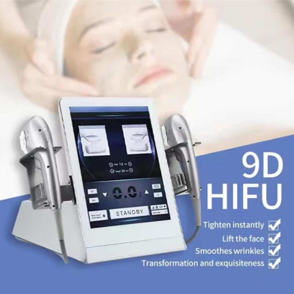 BCBKD Macchinario Estetico Multifunzione HIFU Schermo HD 15",Rimozione Rughe,Lifting Facciale,Macchina Dimagrante,Trattamenti Viso Corpo in 30 Minuti Risultati Visibili Subito