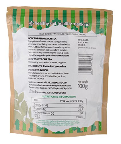 Image of Makaibari Green Valley Apoorva Finest Darjeeling Whole Long Leaves Green Tea | Premium Tea | Anti-Oxidants, Immunity Booster 100g