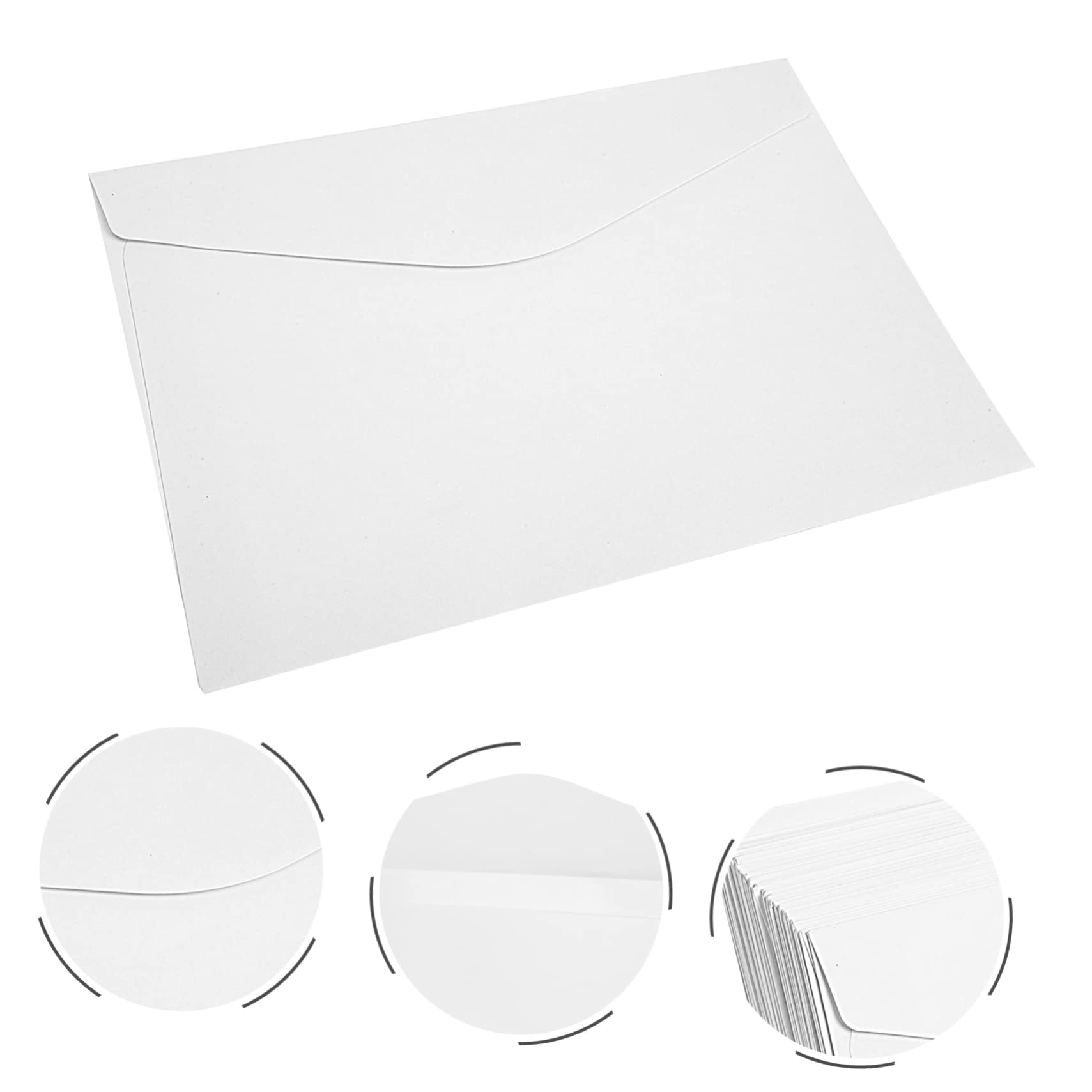 SHINEOFI Sobres Elegantes para Tarjetas de Felicitación de Papel Kraft 50 Unidades Sobres Decorativos de Papel Kraft para Fiestas