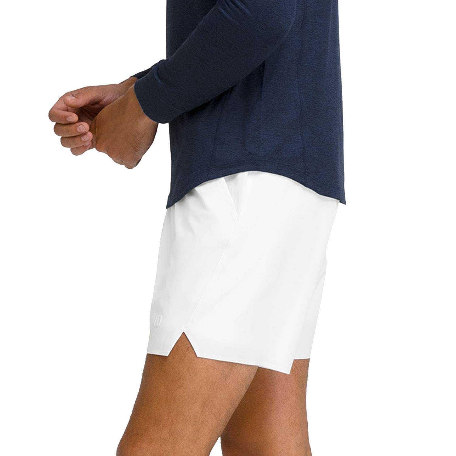 Wilson Tournament V2 7In Pantaloncini Uomini Bianco