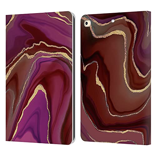 Coque iPad 9.7 LebensArt marbre rose pour éviter les rayures d'écran et ranger ses cartes
