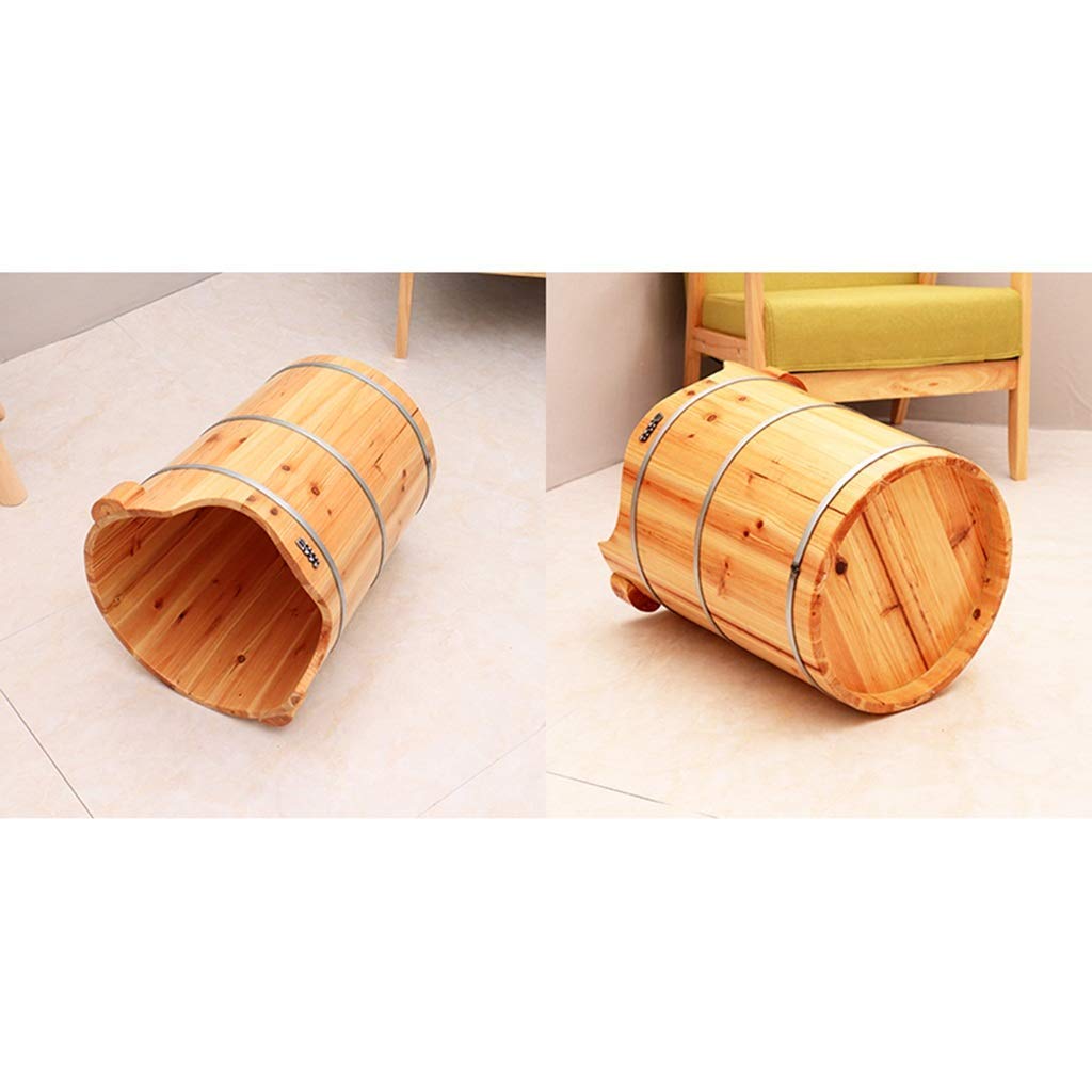 Pediluvio, Pediluvio in Legno, Pediluvio Profumato in Abete, Barile per Pediluvio per Sauna, Secchio Vasca per Pediluvio, Massaggio Spa (Color : 1),Massaggio Shiatsu