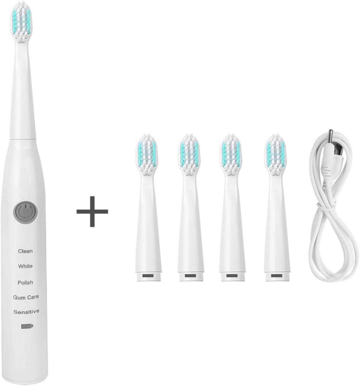 Electric Toothbrush Sonic Wave Rechargeable Smart Chip