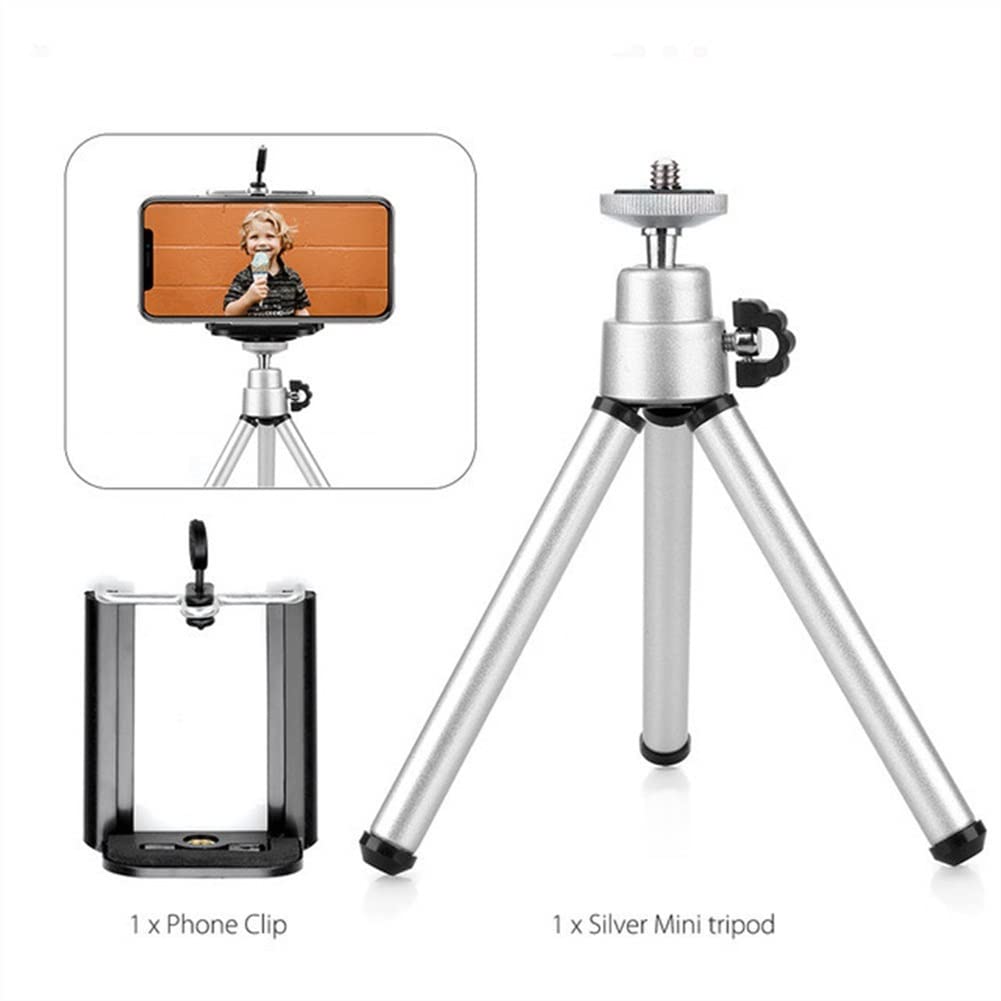 RajoNN Mini treppiedi universali Supporto per Selfie Stick Portatile per Telefono Cellulare per Gopro Hero per Smartphone Treppiede per Telefono Cellulare Proiettore Treppiede per Telefono