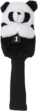 1# Wood Golf Driver Cover - Cartoon Panda, Fun Protective Case