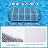 Hot Tub Cushion Pillow for Indoor or Outdoor Use, 16 x 12 x 4.3 Inche Weighted Spa Pillow with Washable 4D Mesh Cover & Non-Slip Micro Dot Bottom, Hot Tub Accessories for Adults,Quick Dry, Grey