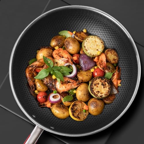 Wok de acero inoxidable con tapa 32 cm miniatura 4