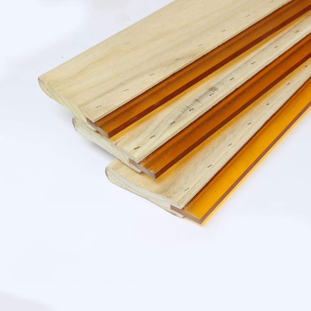 T&F Screen Print Squeegee 20cm Wood Screen Ink Scraper for Screen Printing Textile Printing Screen Printing Squeegee - Image 3