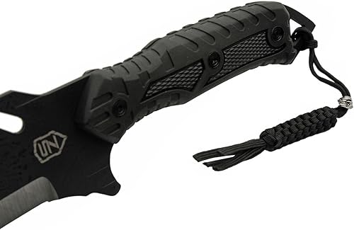 Miniatura 5 de Sierra Zulu Trident Machete - Acero inoxidable, 24.0 pulgadas en general, hoja modificada Tanto con borde trasero de diente de sierra, funda táctica
