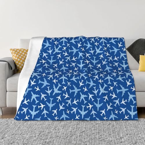 Sofadecke, Flugzeug im Himmel, weich, leicht, gemütlich, Plüsch, warm, bequem, flauschig, Flanelldecke, für Sofa & Bett, für alle Jahreszeiten