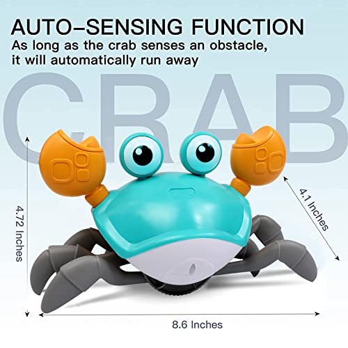 Xonteus Crawling Crab Baby Toy: Infant Toys For 1 Year Old Boy , Sensing Walking Dancing Toy With Music & Lights,1St Birthday Gifts For Toddler Toys #TOP2