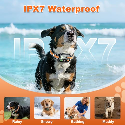 GPS Wireless Dog Fence System, Electric Dog Fence Using GPS Electric Satellite Technology, IPX7 Waterproof Rechargeable Design, GPS Dog Collar Has 2 Modes Circular and Free-Form Fence by DJNFGQ - Image 6
