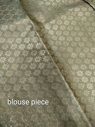ASIAN CURVES green banarasi silk saree – image 4