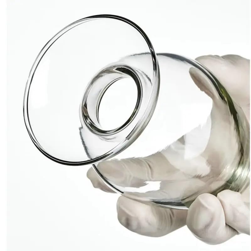 Botellas de vidrio para almacenamiento de muestras con tapones de goma, cabeza cónica y redonda, ideal para uso en laboratorio