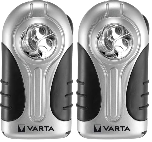 Varta - 16647101421 - Torche LED Silver Light - 3 AAA Incluses (Lot de 2)