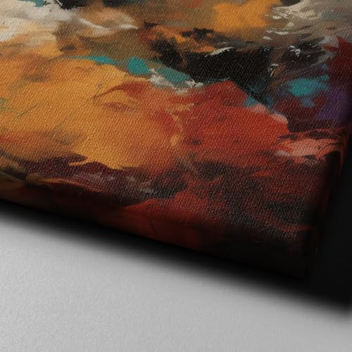 Composition abstraite en bleu vif pour sublimer votre salon moderne - 4