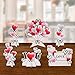 6 pcs Love Heart Centerpiece for Table Decorations Valentines Day Decorations Wedding Engagement Bridal Shower Mothers Day Party Supplies