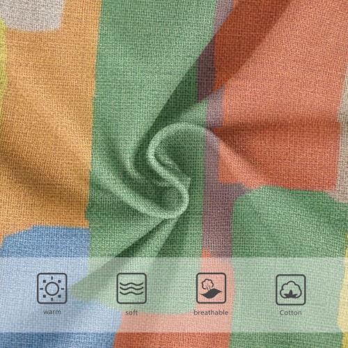 Cotton Toddlers Underwear Floral Abstract Colorful Brush Green Panties for Girl Durable Briefs Kids Undies 2t3