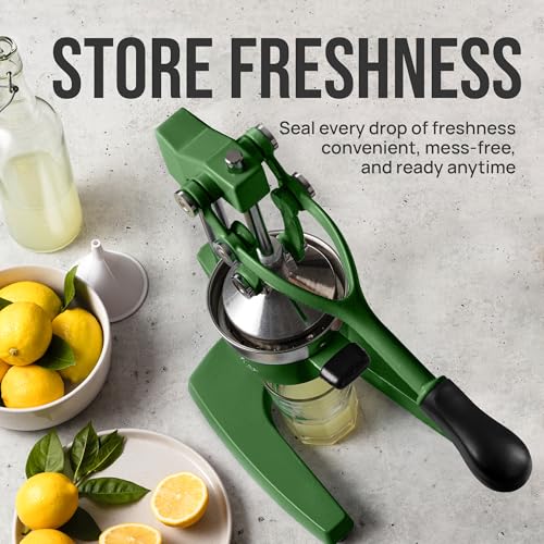 Image of Zulay Kitchen Cast Iron Juicer - Heavy Duty Orange Juicer with Detachable Strainers for Easy Cleaning, Citrus Press for Citrus Fruits, Perfect for Bartenders, Juice Lovers & Health Enthusiasts