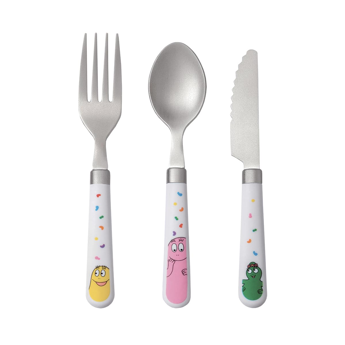 Petit Jour, Couvert D'Apprentissage BARBAPAPA, Inox, 24m+