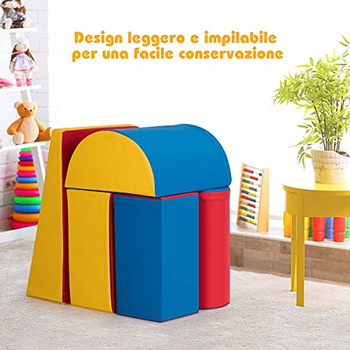 COSTWAY Set di 5 Blocchi con Diverse Forme e