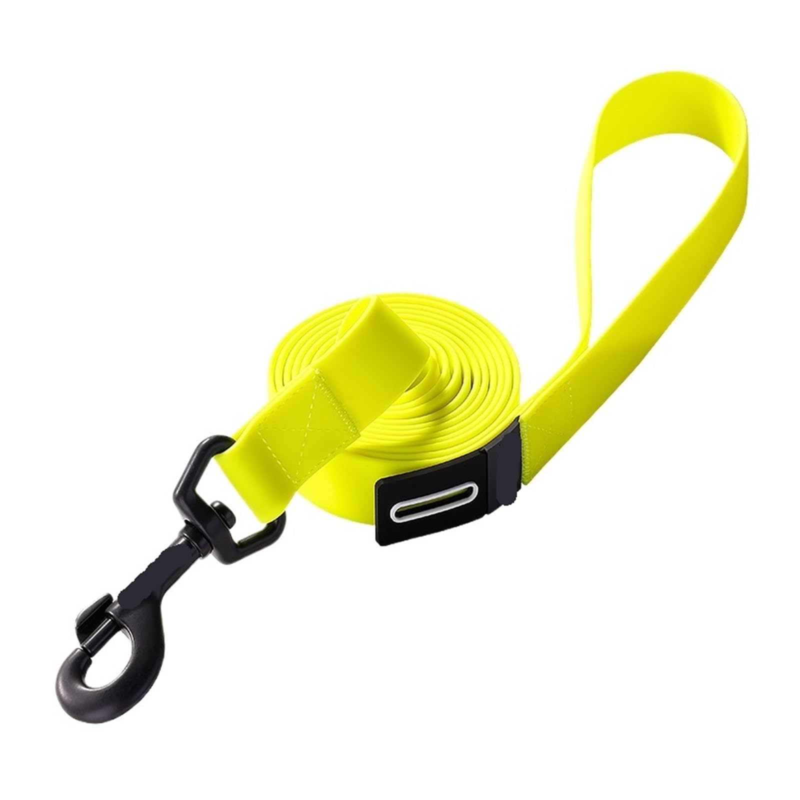 Genérico Correa for Mascotas, Perro Duradero de Agarre fácil a Prueba Agua, Cierre rápido Plomo(Neon Yellow,L)