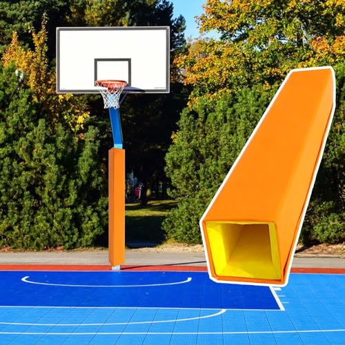 �|�[���p�b�h �ό󐫁EUV�ϐ��̂���o�X�P�b�g�{�[���p�|�[���p�b�h�A ���O�p���b�v�A���E���h�|�[���p�b�h�i����4cm�j�A �n���K���[�W�p�p���v���e�N�^�[(Orange,8x8"(20.3x20.3cm) Pole)