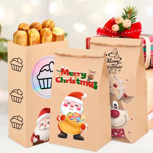 Bolsa kraft resistente de alta densidad para panadería artesanal y repostería 6