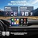Acmount 2 in 1 Wireless Carplay Adapter & Android Auto 2025 Upgrade Wired CarPlay to Wireless, Fast Auto-Connect, Mini USB Design, Plug & Play CarPlay Wireless Dongle for iPhone 6+ / Android 11+